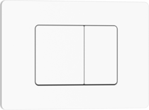 Клавиша смыва 246 х 165 мм Iberica Blanca INOX-C белый матовый нержавеющая сталь